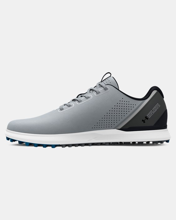 Men's UA Charged Medal Spikeless Golf Shoes in Gray image number 1